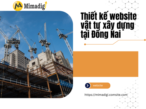 Website Design for Construction Materials in Dong Nai with mimadigi