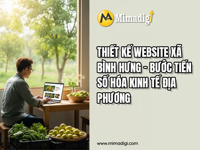 Thiết kế website Xã Bình Hưng tại mimadigi