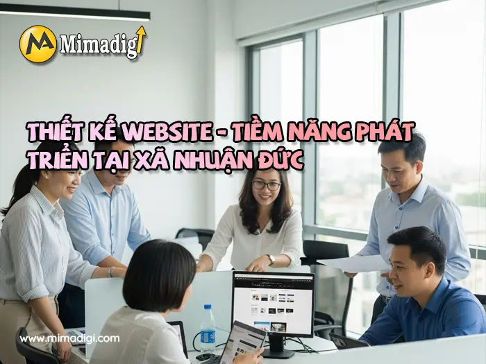 Thiết kế website Xã Nhuận Đức tại mimadigi