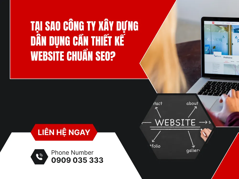 Tại sao công ty xây dựng dân dụng cần thiết kế website chuẩn SEO? tại mima
