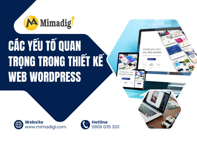 Các yếu tố quan trọng trong thiết kế web WordPress tại mima