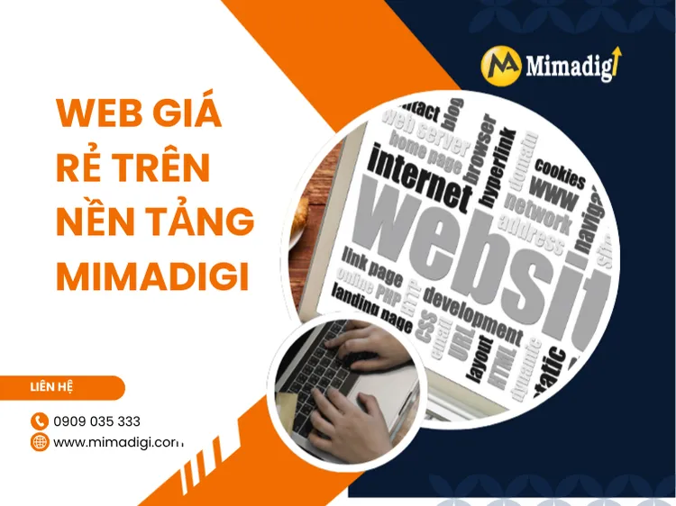Web giá rẻ trên nền tảng MIMADIGI tại mima