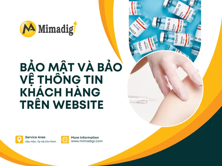 Security and protection of customer information on the vaccination service website at mima