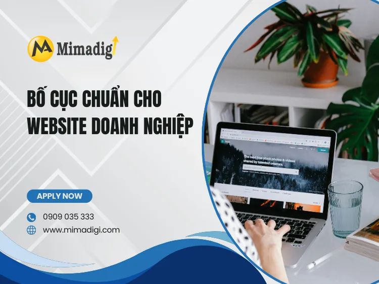 Bố cục chuẩn cho website doanh nghiệp tại mima