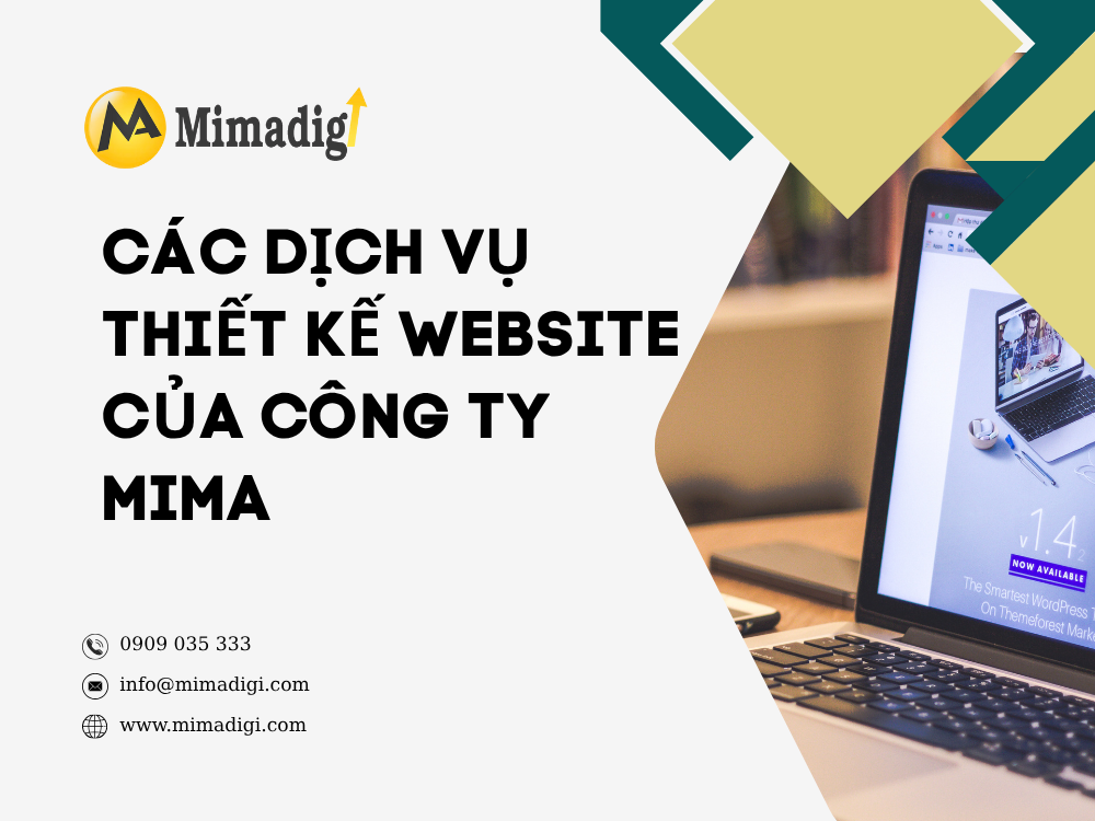 Các dịch vụ thiết kế website của Công Ty MIMA