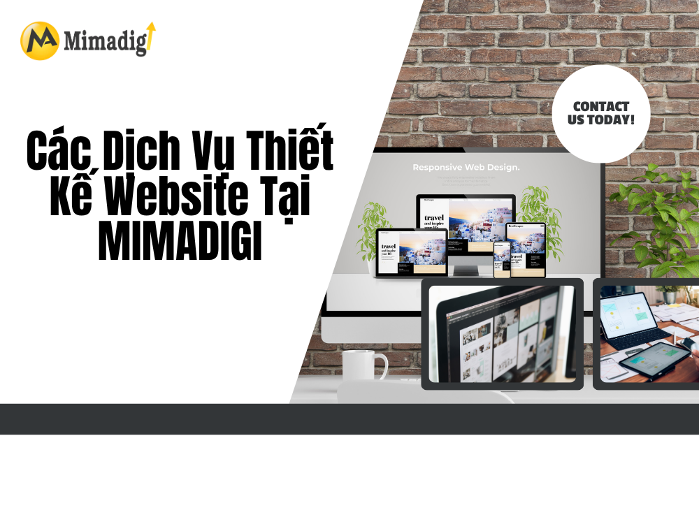 Các dịch vụ thiết kế website tại mima