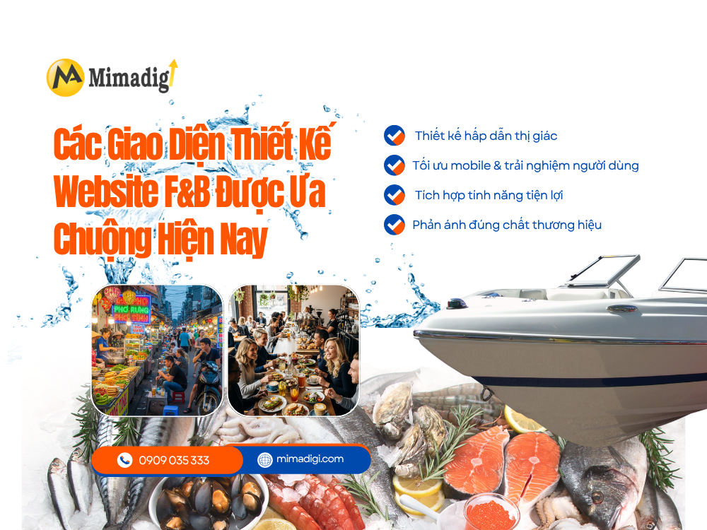 Popular F&B Website Interface Types at mimadigi