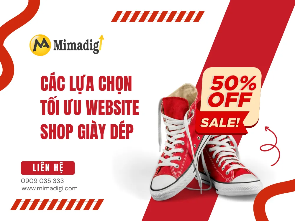 Các Lựa Chọn Tối Ưu Website Shop Giày Dép tại mima