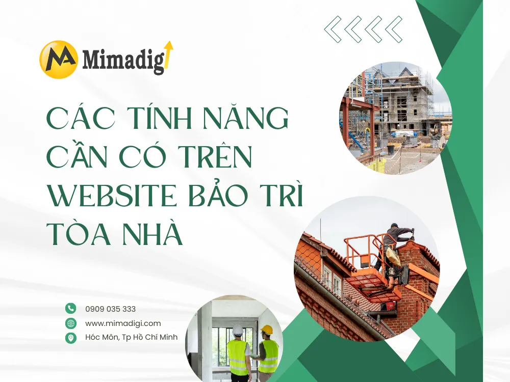 Các tính năng cần có trên website bảo trì tòa nhà tại mima