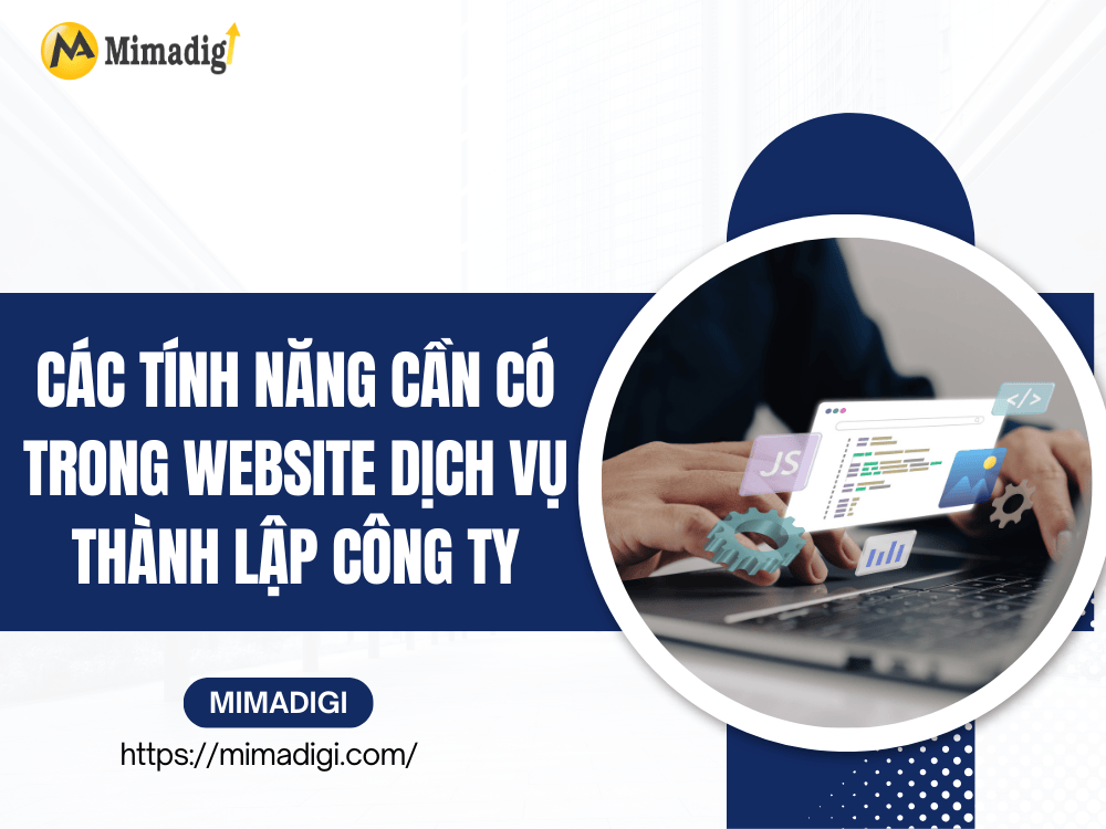 Features needed in a company establishment service website at MIMA