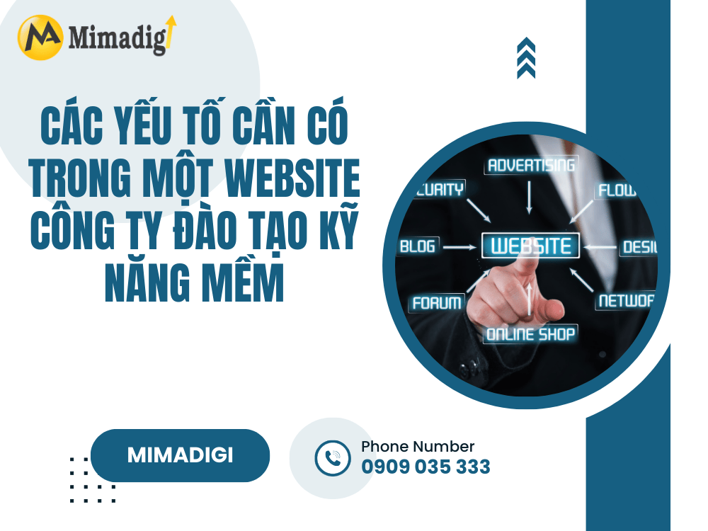 Elements Needed in a Website for a Soft Skills Training Company at MIMA