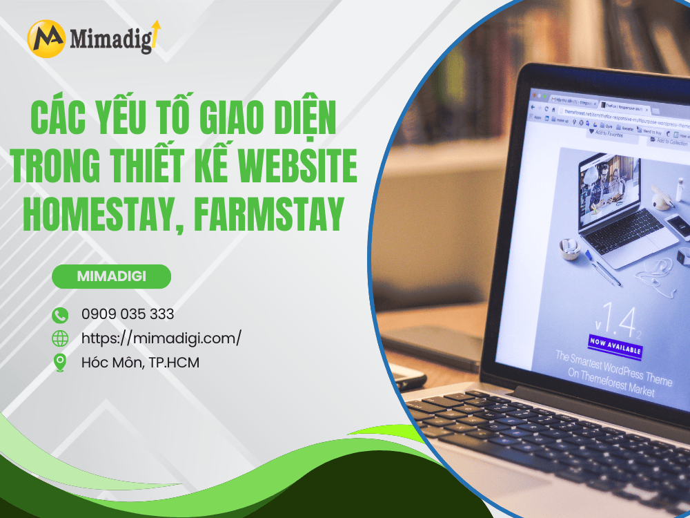 Interface Elements in Homestay and Farmstay Website Design at MIMA