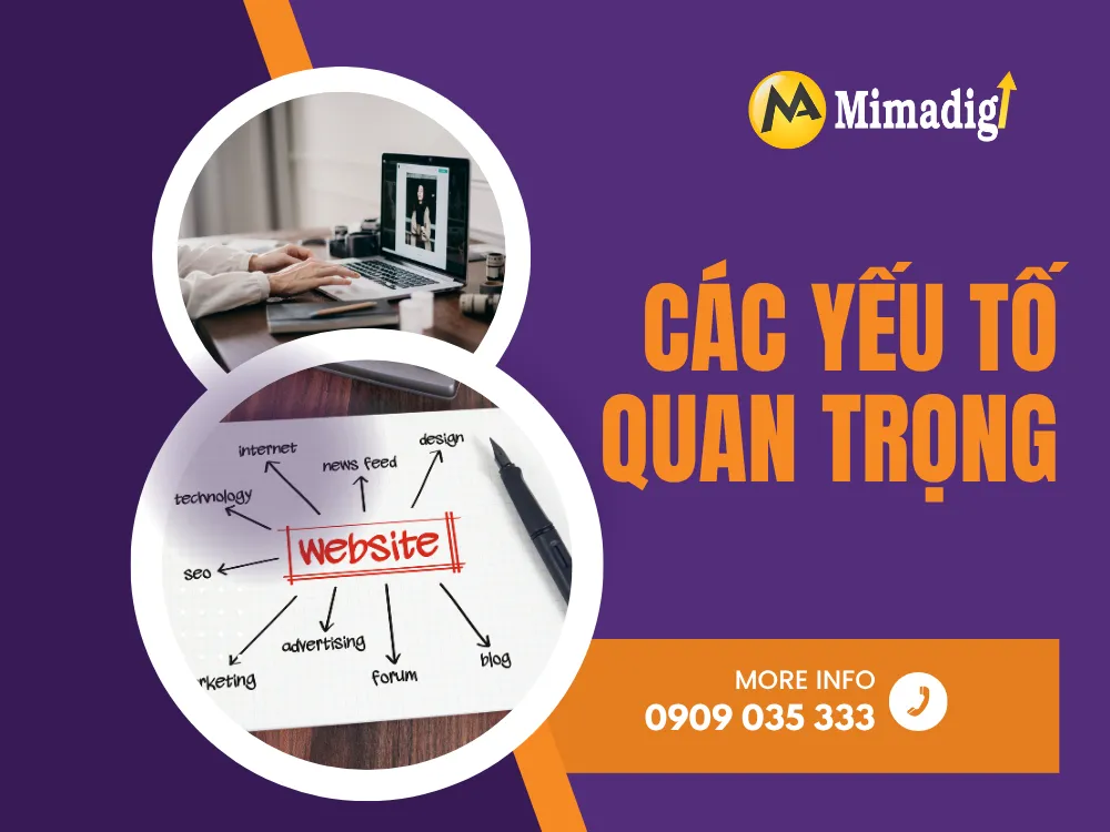 Các yếu tố quan trọng trong thiết kế website bán đồ điện nước tại mima