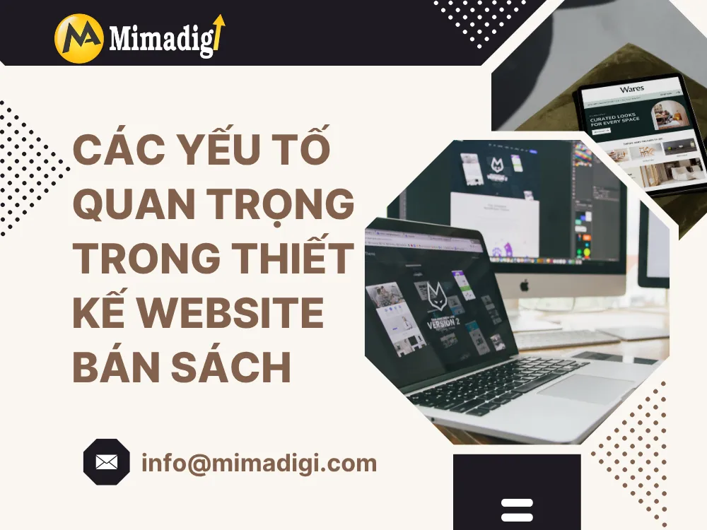 Các yếu tố quan trọng trong thiết kế website bán sách tại mima
