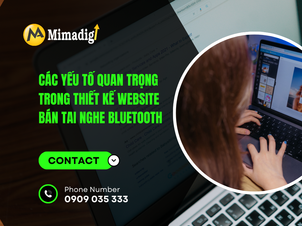 Các yếu tố quan trọng trong thiết kế website bán tai nghe Bluetooth tại mima