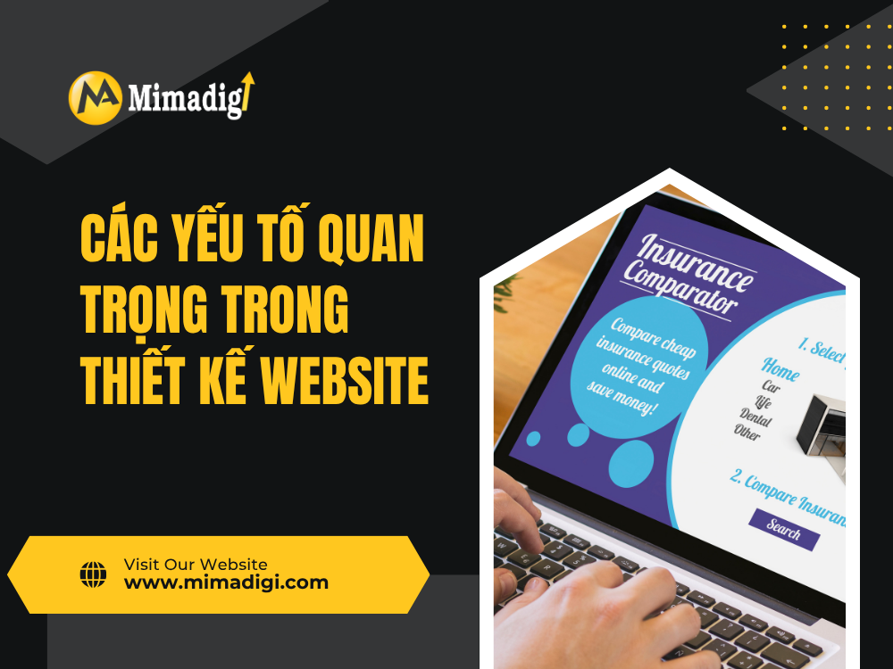 Các yếu tố quan trọng trong thiết kế website bán thực phẩm sạch tại mima