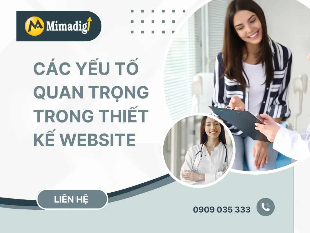 Các yếu tố quan trọng trong thiết kế website phòng khám sản phụ khoa tại mima