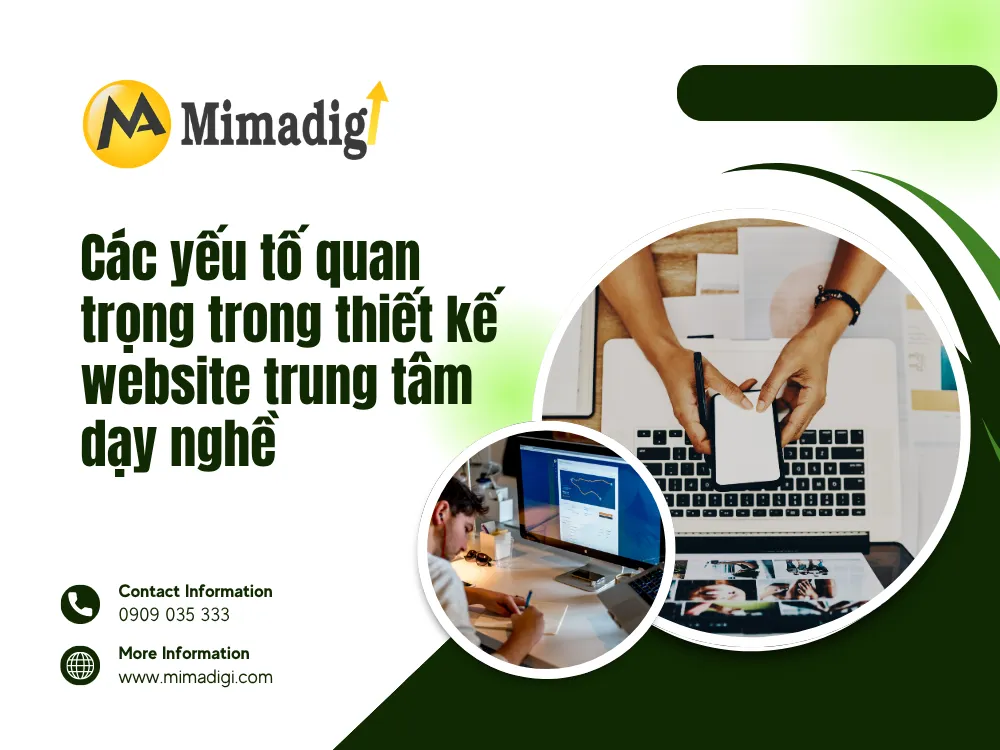 Các yếu tố quan trọng trong thiết kế website trung tâm dạy nghề tại mima