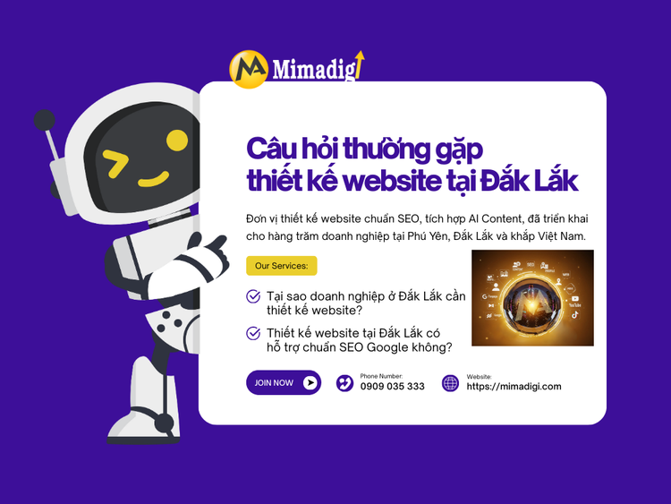 Câu hỏi thường gặp (FAQ) thiết kế website tại Đắk Lắk