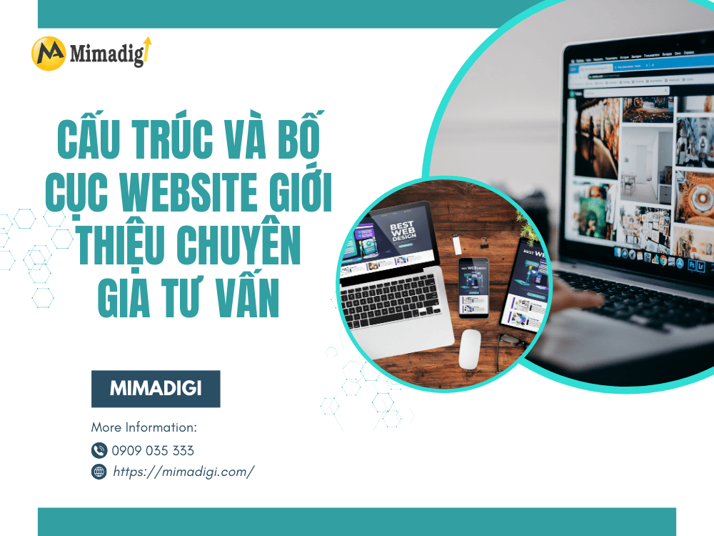 Structure and layout of a consulting expert introduction website at MIMA