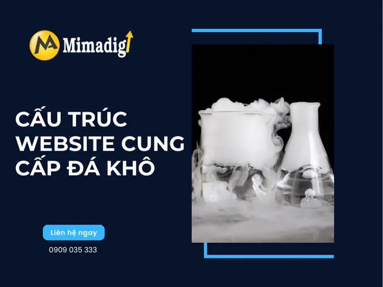 Structure of a dry ice supply website at mima
