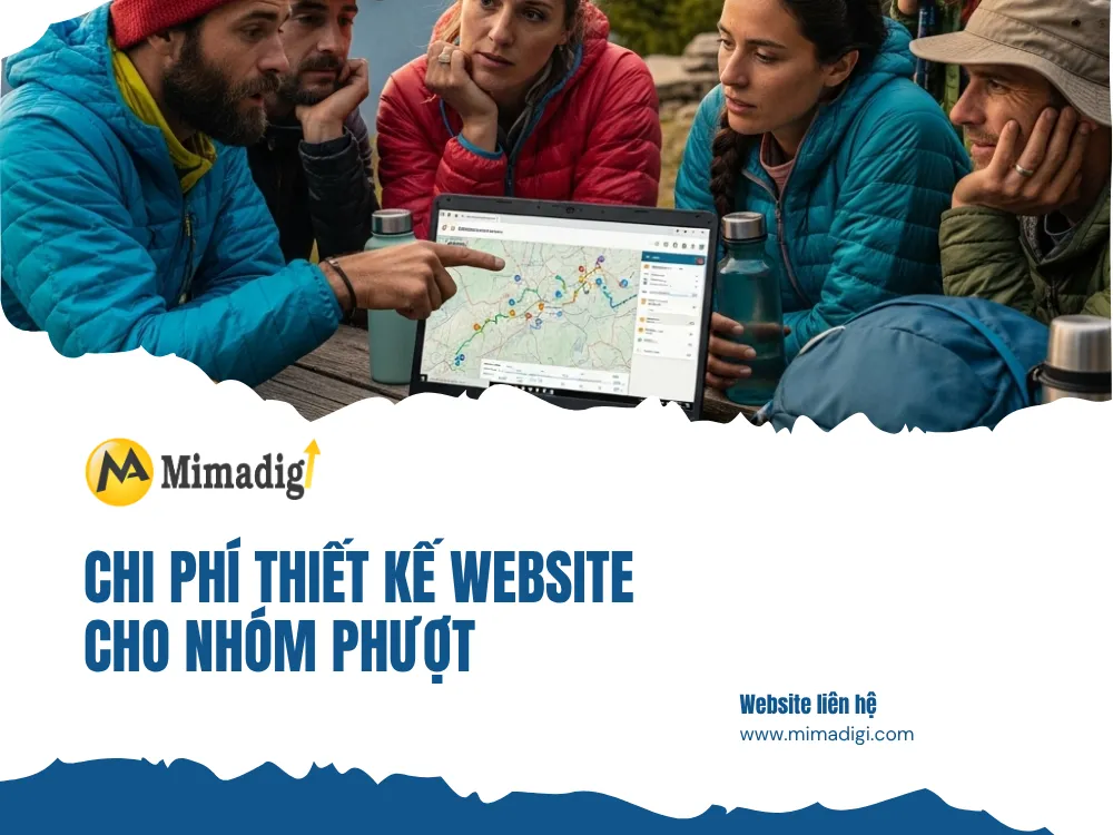 Chi phí thiết kế website cho nhóm phượt tại mima