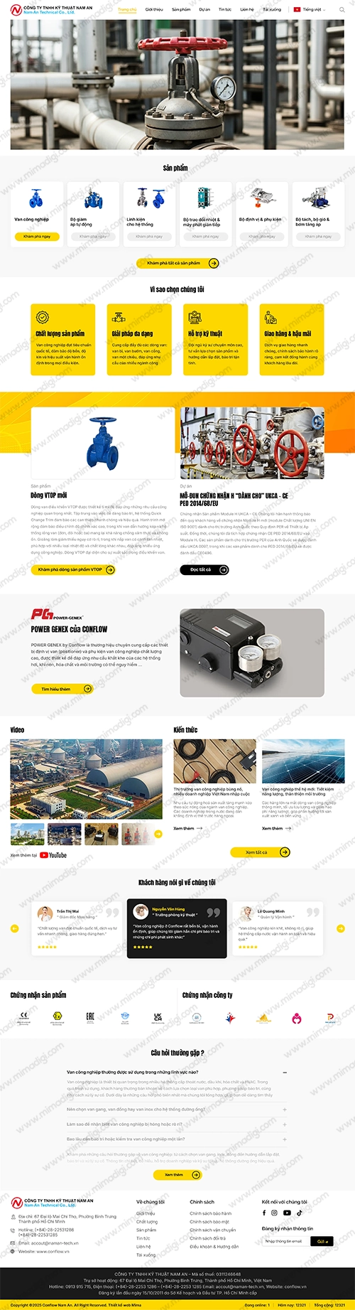 Conflow NamAn Digital Transformation with SEO Website by MIMADIGI