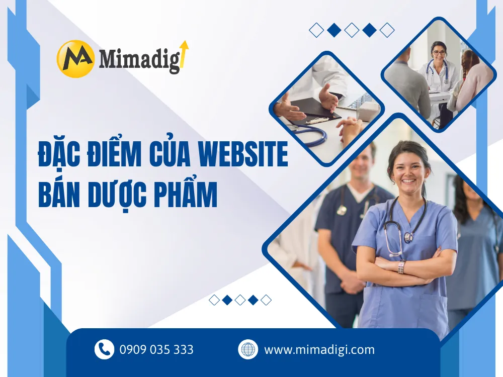 Đặc điểm của website bán dược phẩm tại mima
