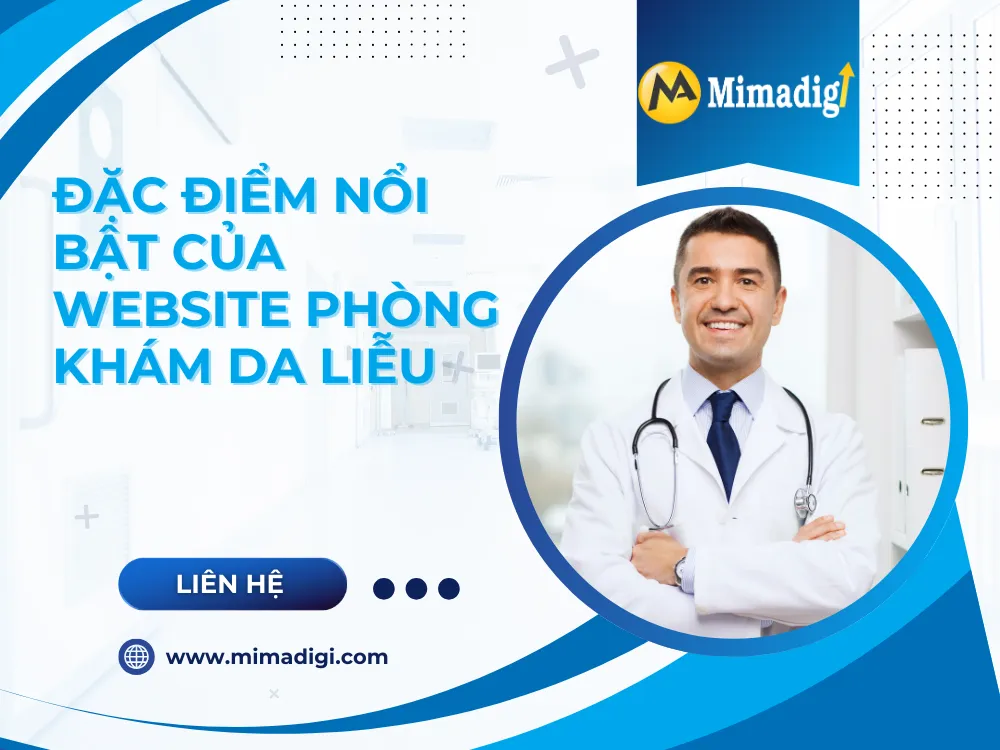 Đặc điểm nổi bật của website phòng khám da liễu tại mima