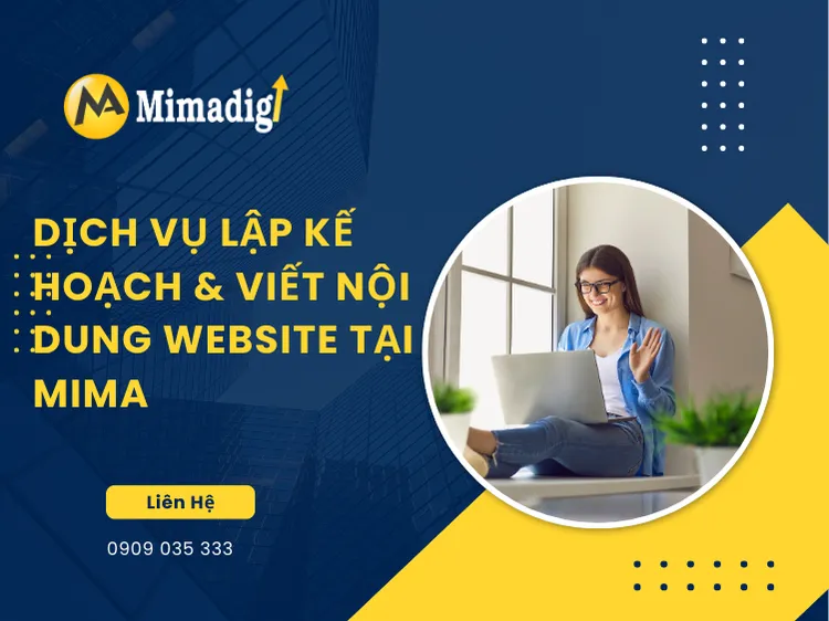 Website content planning & writing services at MIMA 