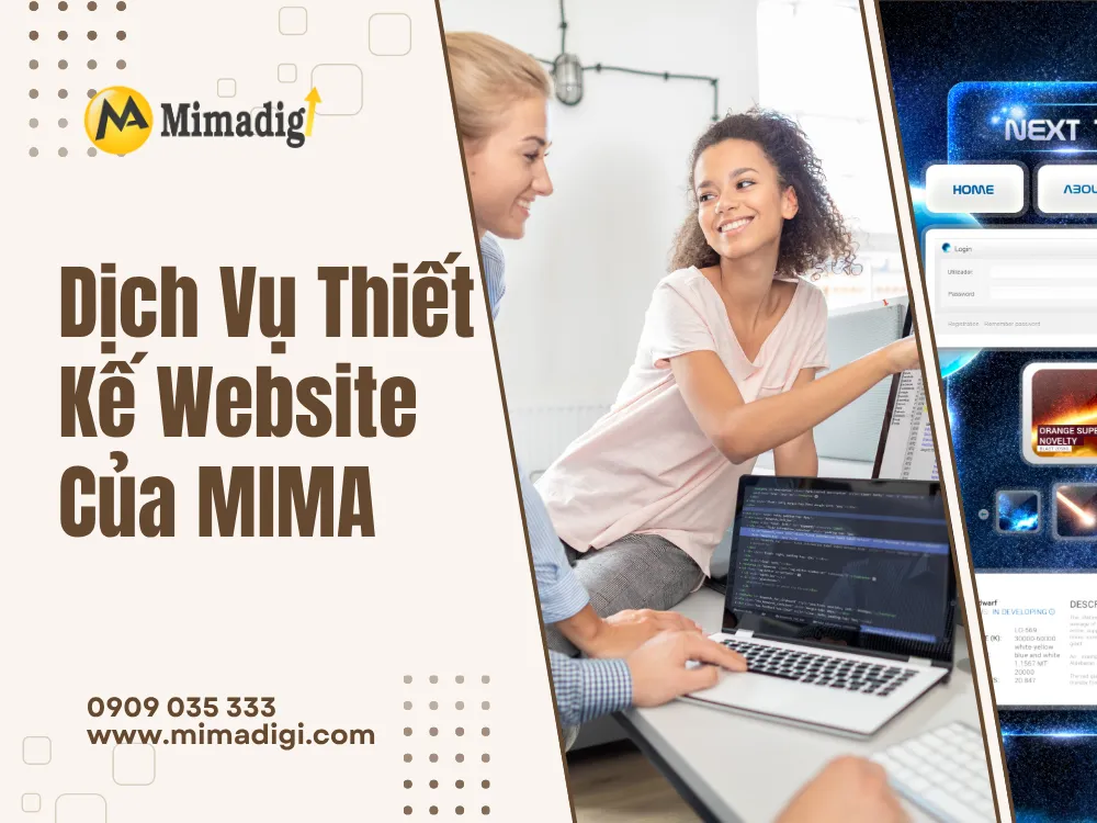 Dịch Vụ Thiết Kế Website Của MIMA 