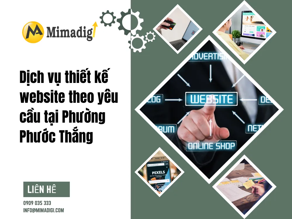 Dịch vụ thiết kế website theo yêu cầu tại Phường Phước Thắng tại mima