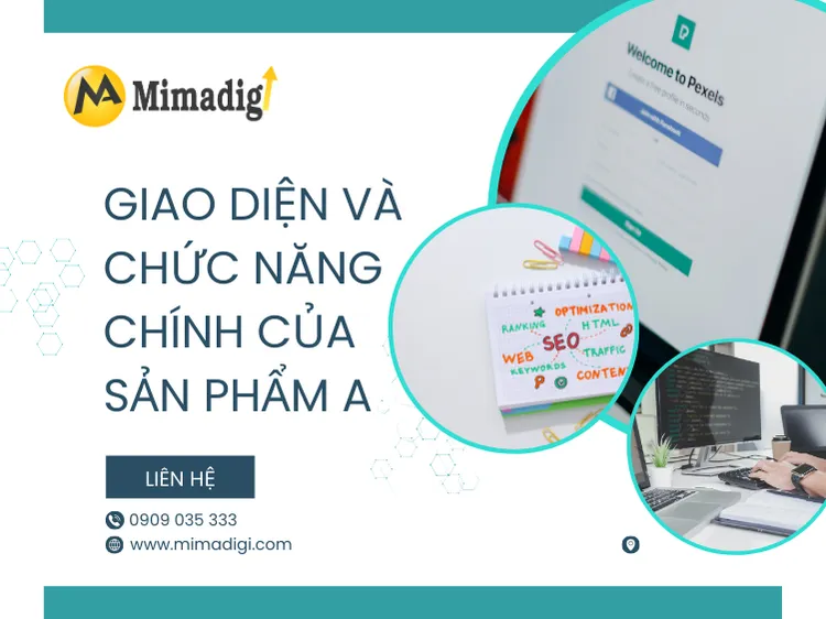 Interface and main functions of Product A at mima