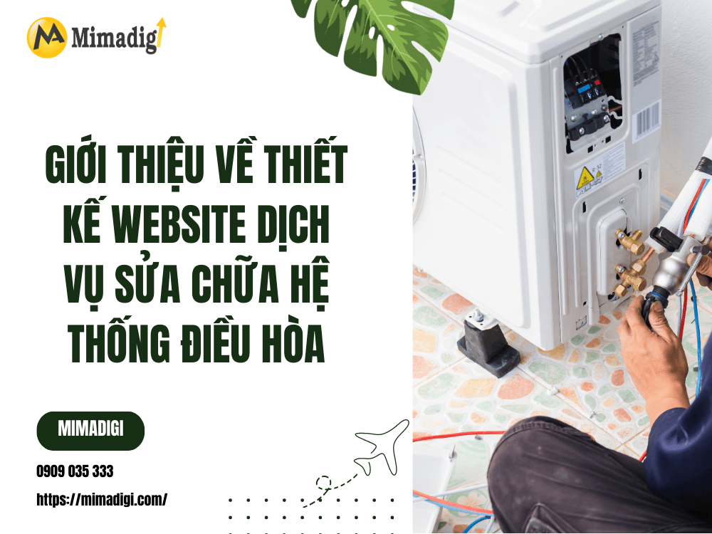 Introduction to Air Conditioning System Repair Service Website Design at MIMA