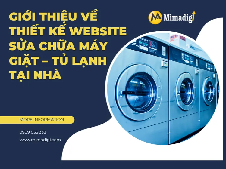 Introduction to Website Design for Washing Machine & Refrigerator Repair at Home at mima