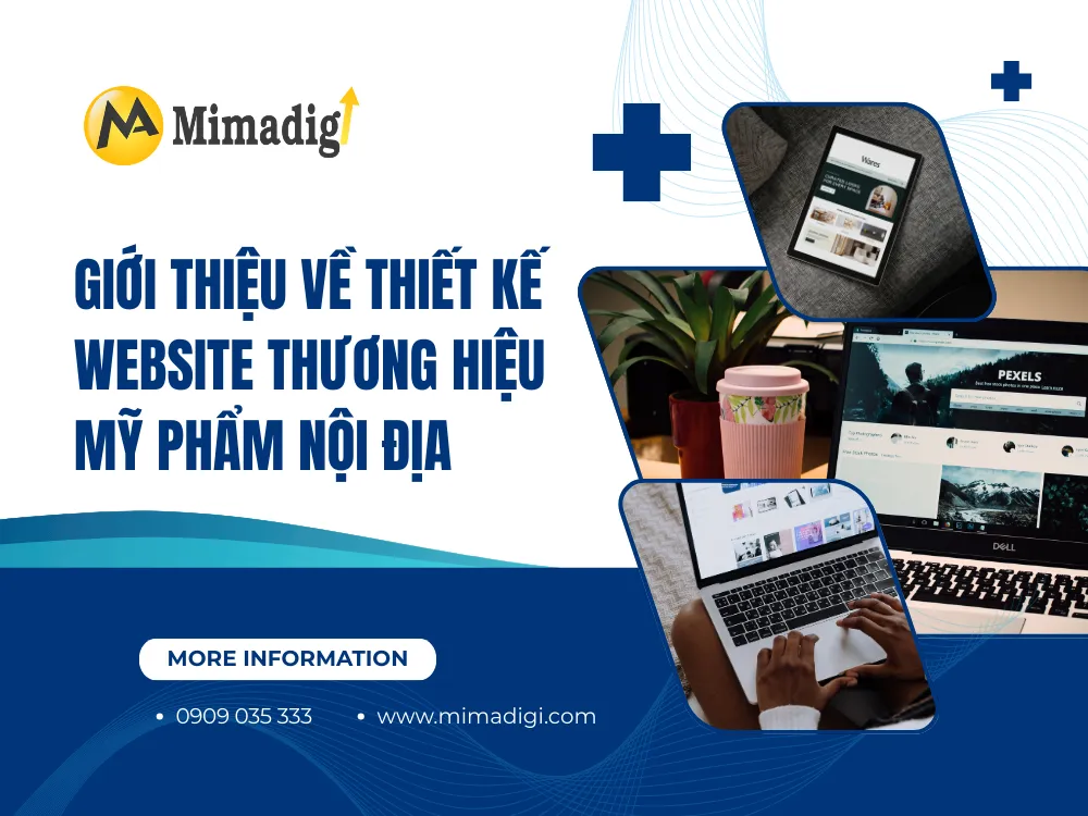 Giới Thiệu Về Thiết Kế Website Thương Hiệu Mỹ Phẩm Nội Địa tại mima