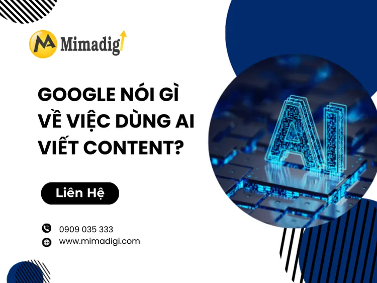 What does Google say about using AI to write content? at mima