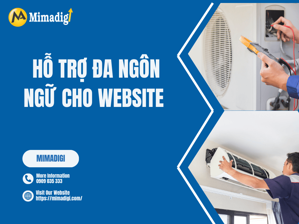 Multi-Language Support for Air Conditioning System Repair Service Website at MIMA