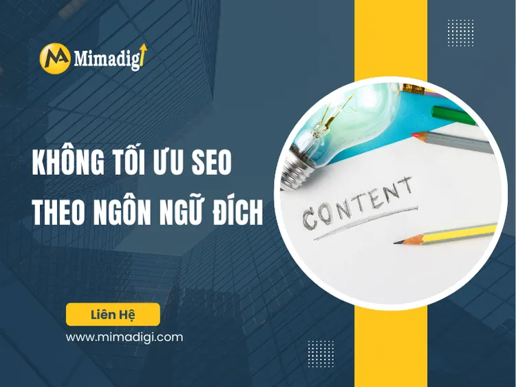 Not Optimizing SEO for the Target Language at mima