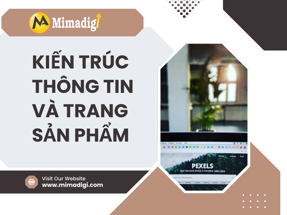 Kiến trúc thông tin và trang sản phẩm tại mima