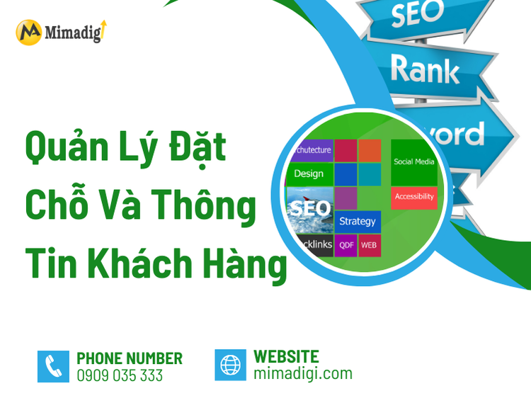Quản Lý Đặt Chỗ Và Thông Tin Khách Hàng tại mima