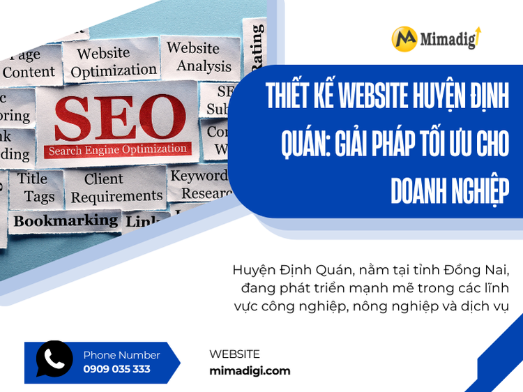 Website Design in Dinh Quan District: Optimal Solution for Businesses at mima