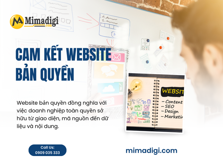 Cam kết website bản quyền 