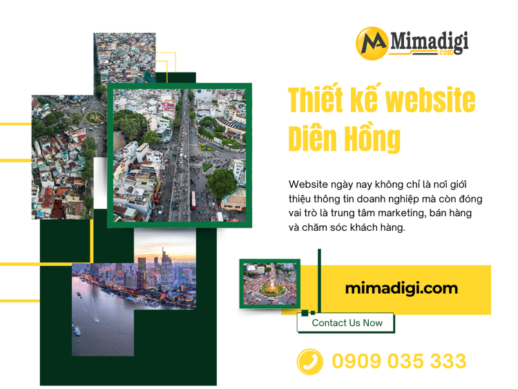 Thiết kế website Diên Hồng 