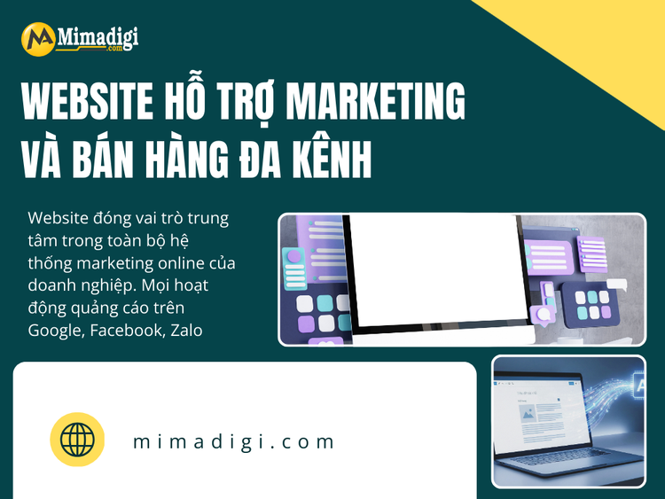 Website hỗ trợ marketing và bán hàng đa kênh