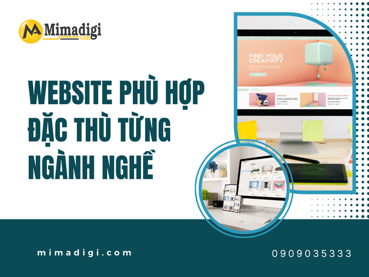 Website phù hợp đặc thù từng ngành nghề