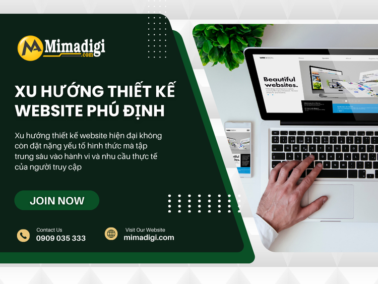 Xu hướng thiết kế website Phú Định hiện nay