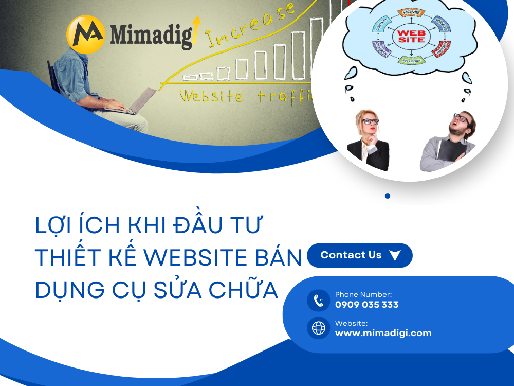 Lợi ích khi đầu tư thiết kế website bán dụng cụ sửa chữa tại mima