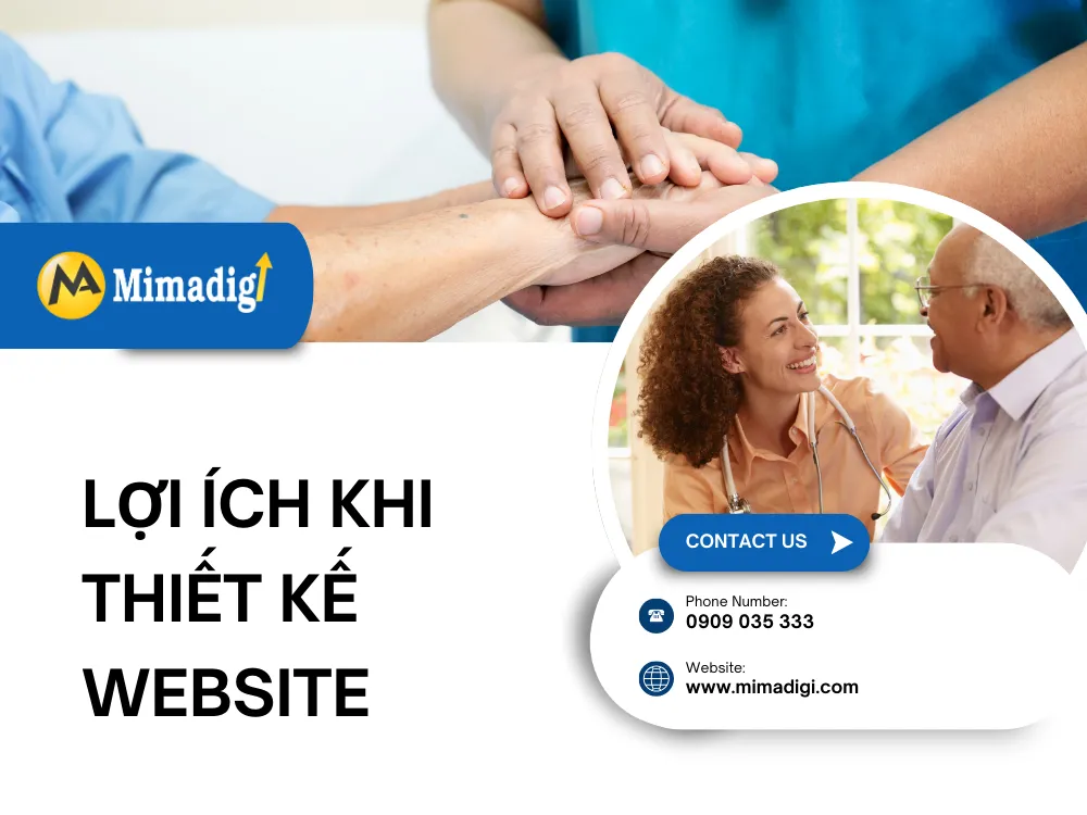 Lợi ích khi thiết kế website chăm sóc sức khỏe tại nhà tại MIMA