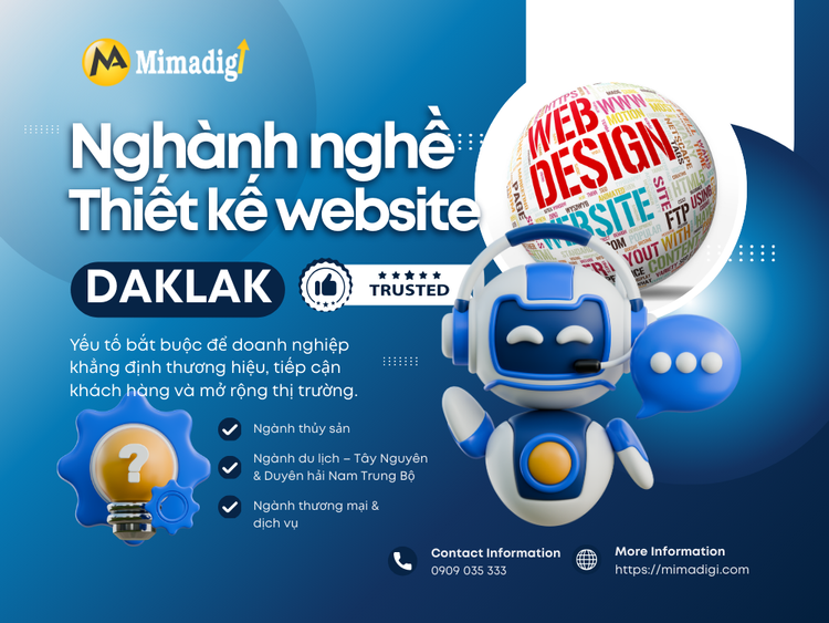 Những ngành nghề ở Đắk Lắk cần thiết kế website nhất